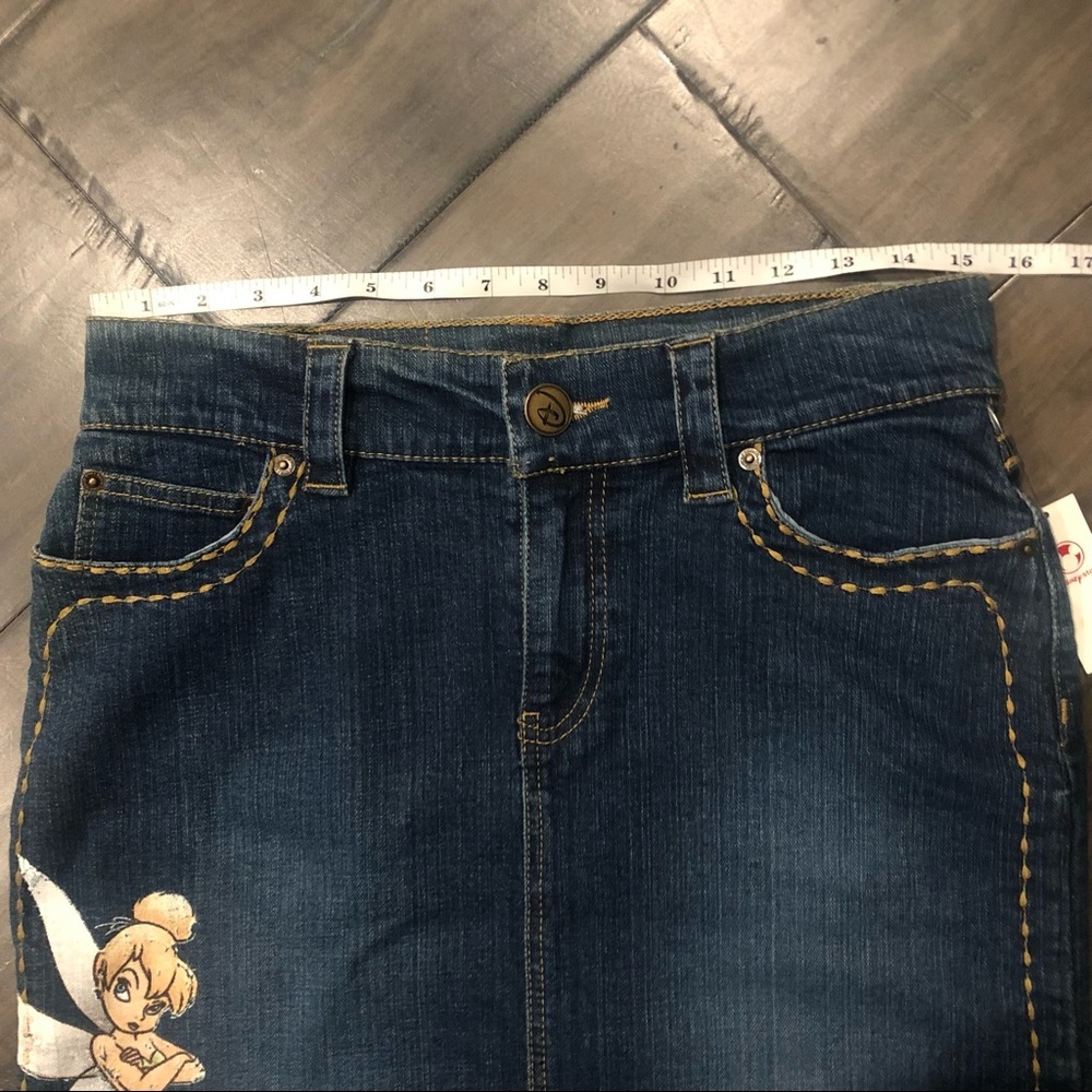 Disney Tinkerbell Pixie Dust Denim Skirt - Size 6 - Picture 11 of 16